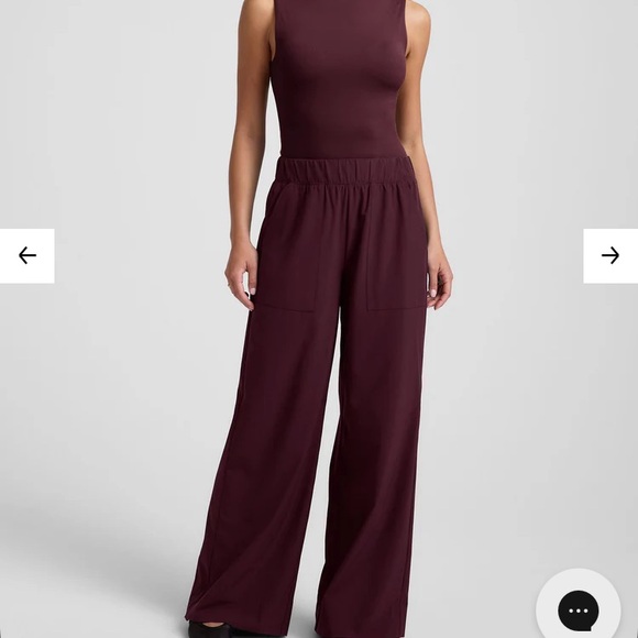 Beyond Yoga Burgundy Wide Leg pant - Picture 1 of 6